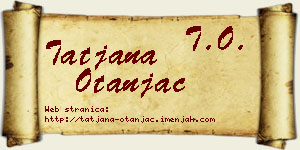 Tatjana Otanjac vizit kartica